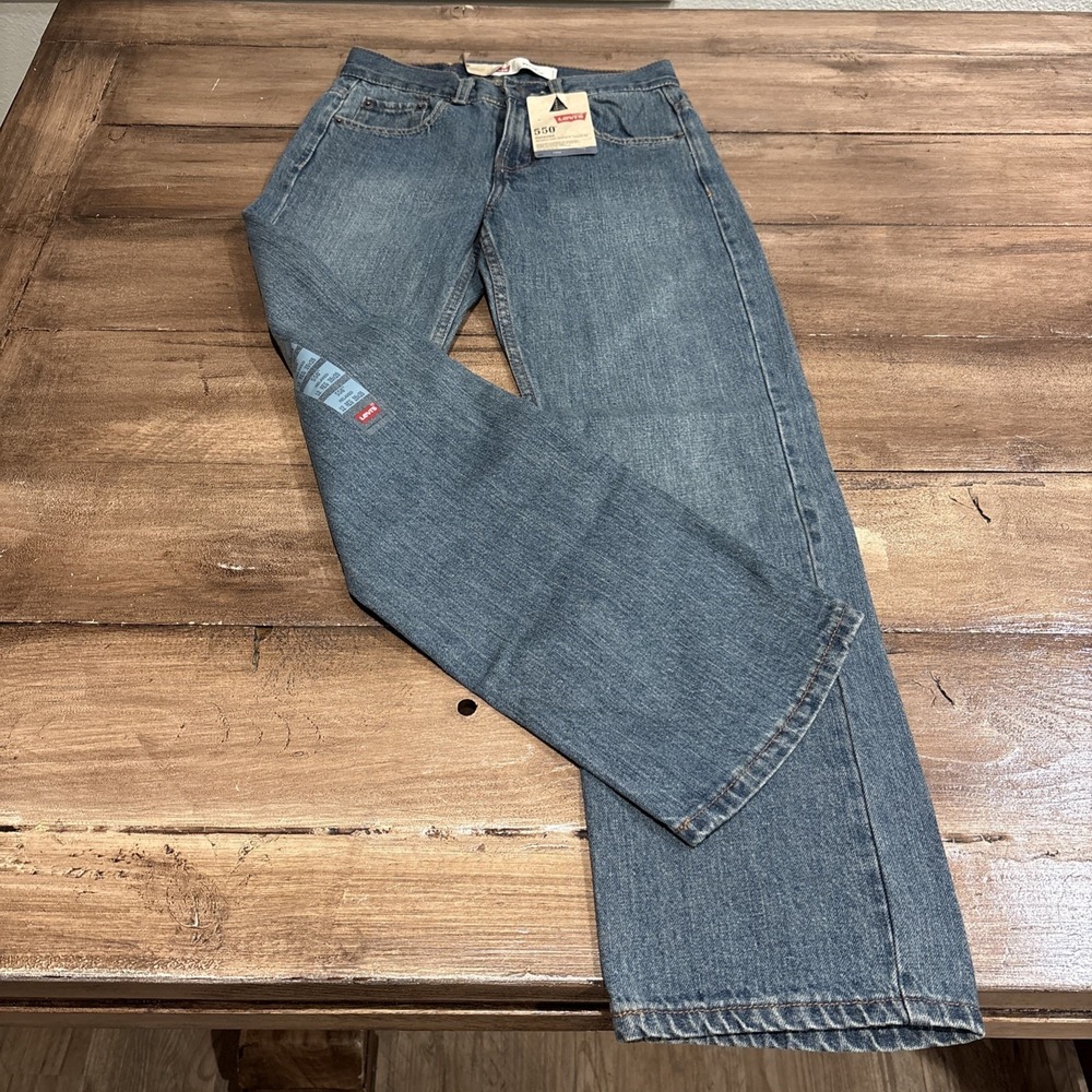Levis 550 Jeans Boys 12 Regular Blue Relaxed Fit Straight Denim Youth Pants‎